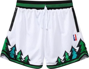 Mens Retro Basketball Shorts Cool Lightweight Mesh Gym Shorts Graphic Sports Athletic Drawstring Short
