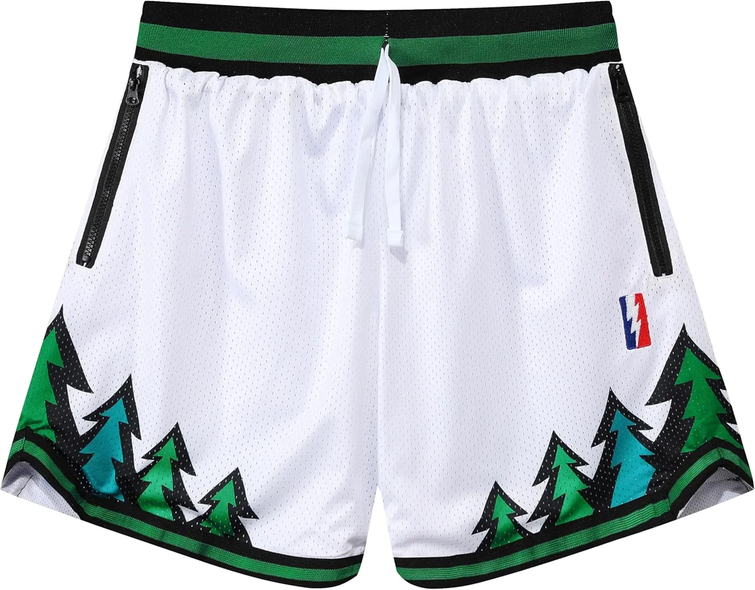Mens Retro Basketball Shorts Cool Lightweight Mesh Gym Shorts Graphic Sports Athletic Drawstring Short