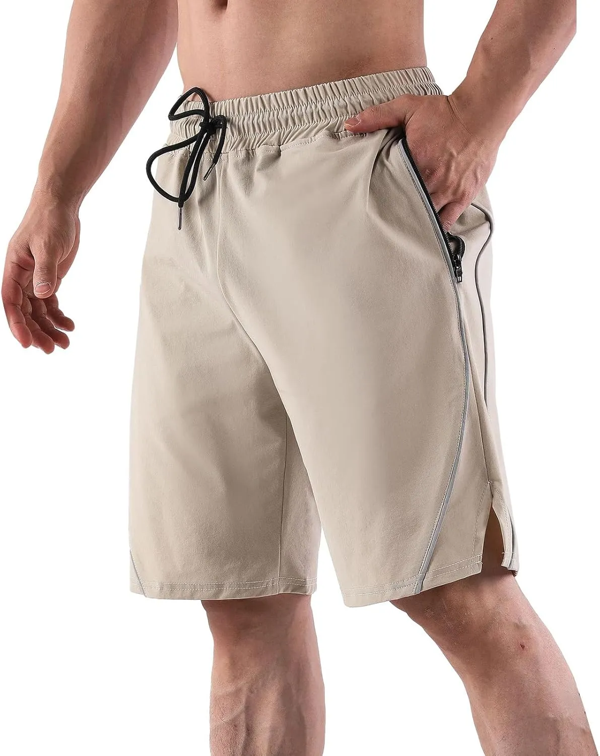 Men's Running Shorts Quick Dry Athletic Workout Gym Shorts Lightweight Sports Gym Basketball Short Gym Athletic Jogging