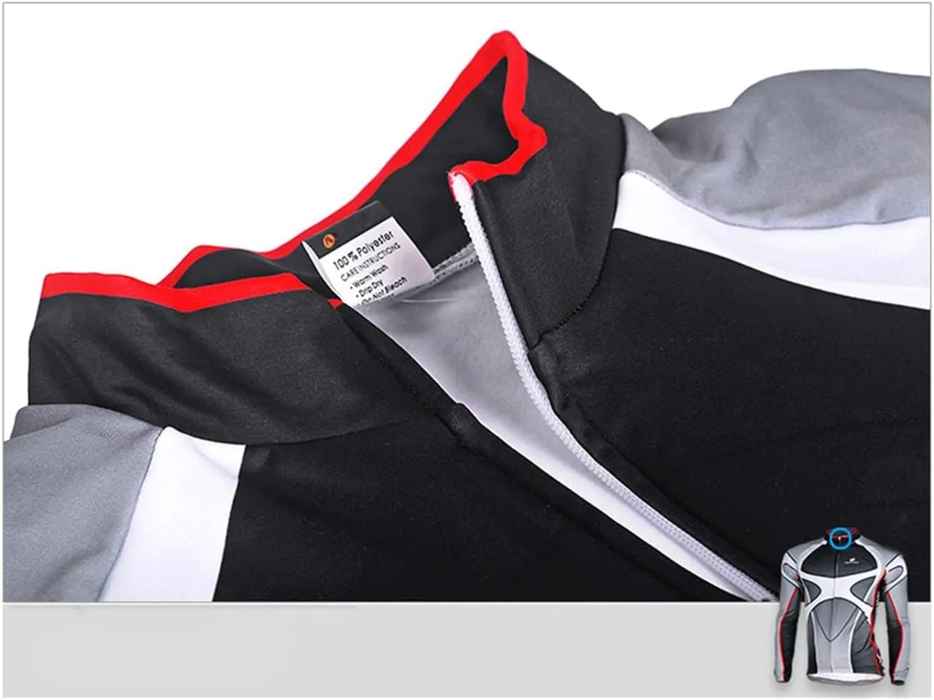 Men's Soft Long Sleeve Breathable Bicycle Cycling Jersey Polyester Clothing Outdoor Sports Fall Autumn