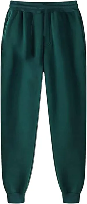 Mens Sporty Jogger Sweatpants Oversized Hip Hop Gym Athletic Pants Big and Tall Comfy Work Trousers