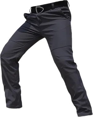 Mens Stretch Waterproof Golf Pants Lightweight Hiking Tactical Work Pants Outdoor Casual Dress Trousers with Pockets