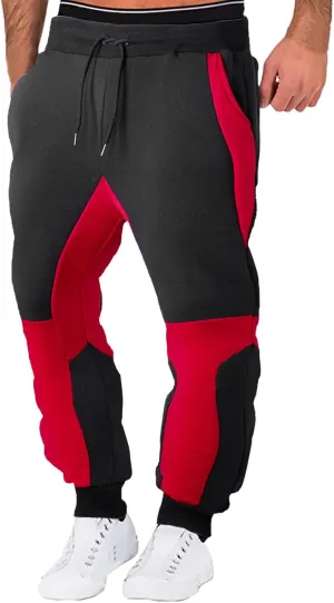 Mens Sweatpants with Pockets Big and Tall Casual Loose-fit Pants Athletic Drawstring Pant Men's Heavyweight Sweatpants