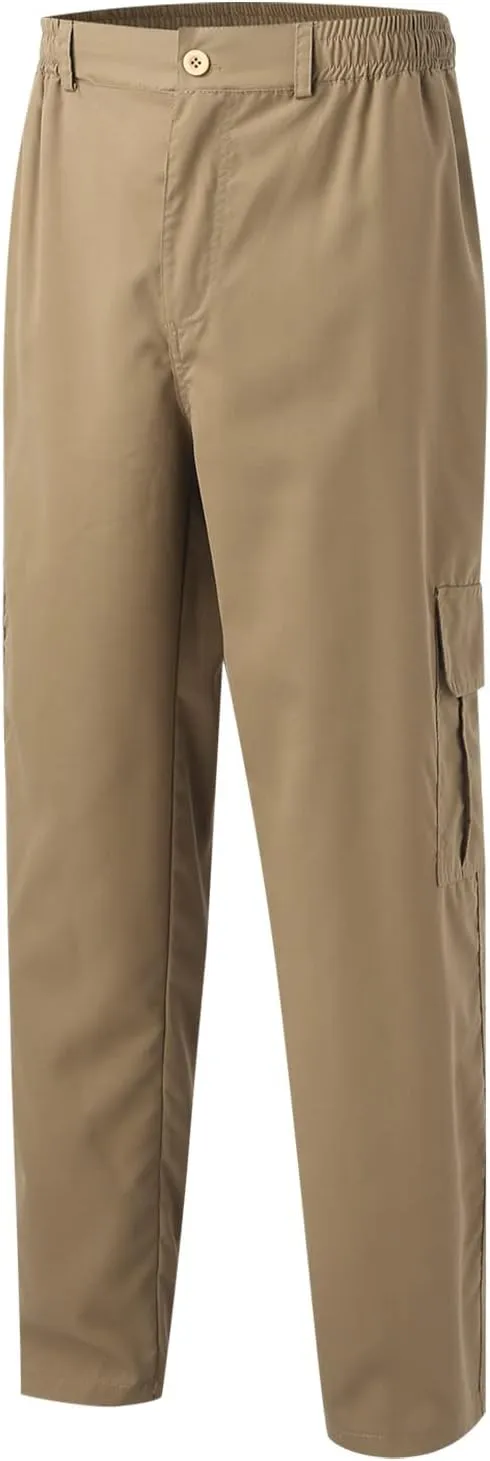 Mens Sweatpants with Pockets Drawstring Tapered Sweatpants Cargo Hippie Loose Fit Trousers with Multi-Pocket Cargo