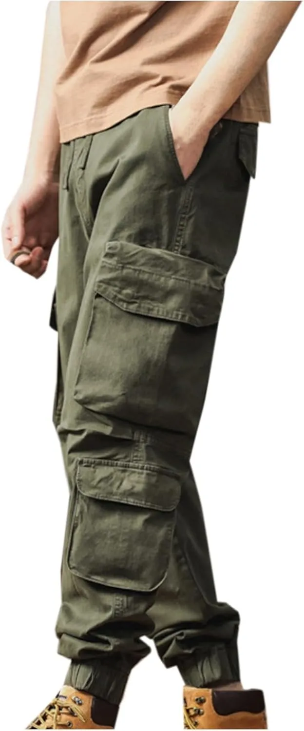 Men's Tactical Pants Ripstop Cargo Pants Lightweight Casual Work Hiking Pants Joggers Sweatpants Outdoor Apparel