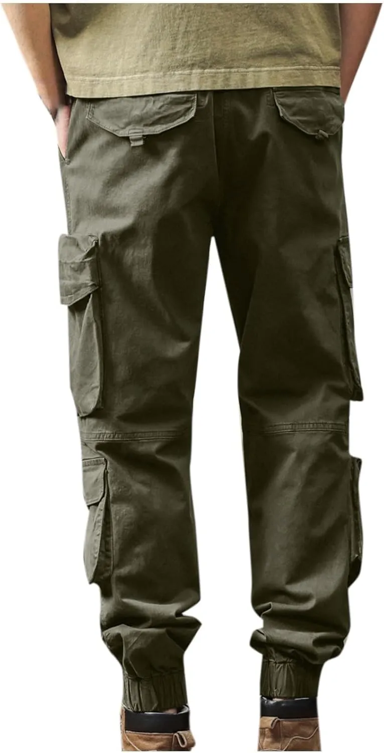 Men's Tactical Pants Ripstop Cargo Pants Lightweight Casual Work Hiking Pants Joggers Sweatpants Outdoor Apparel