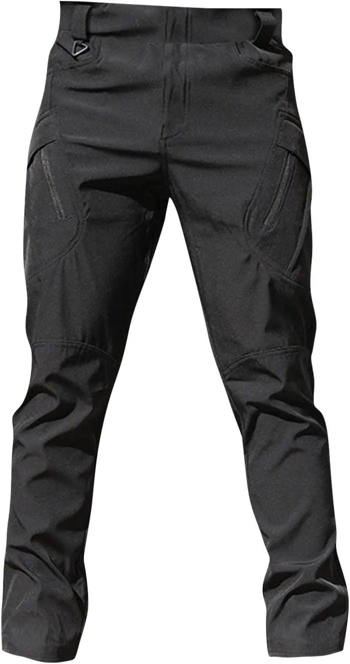 Men's Tactical Pants Water Resistant Hiking Cargo Pants with Multi Pockets Relaxed Fit Quick Dry Work Pants