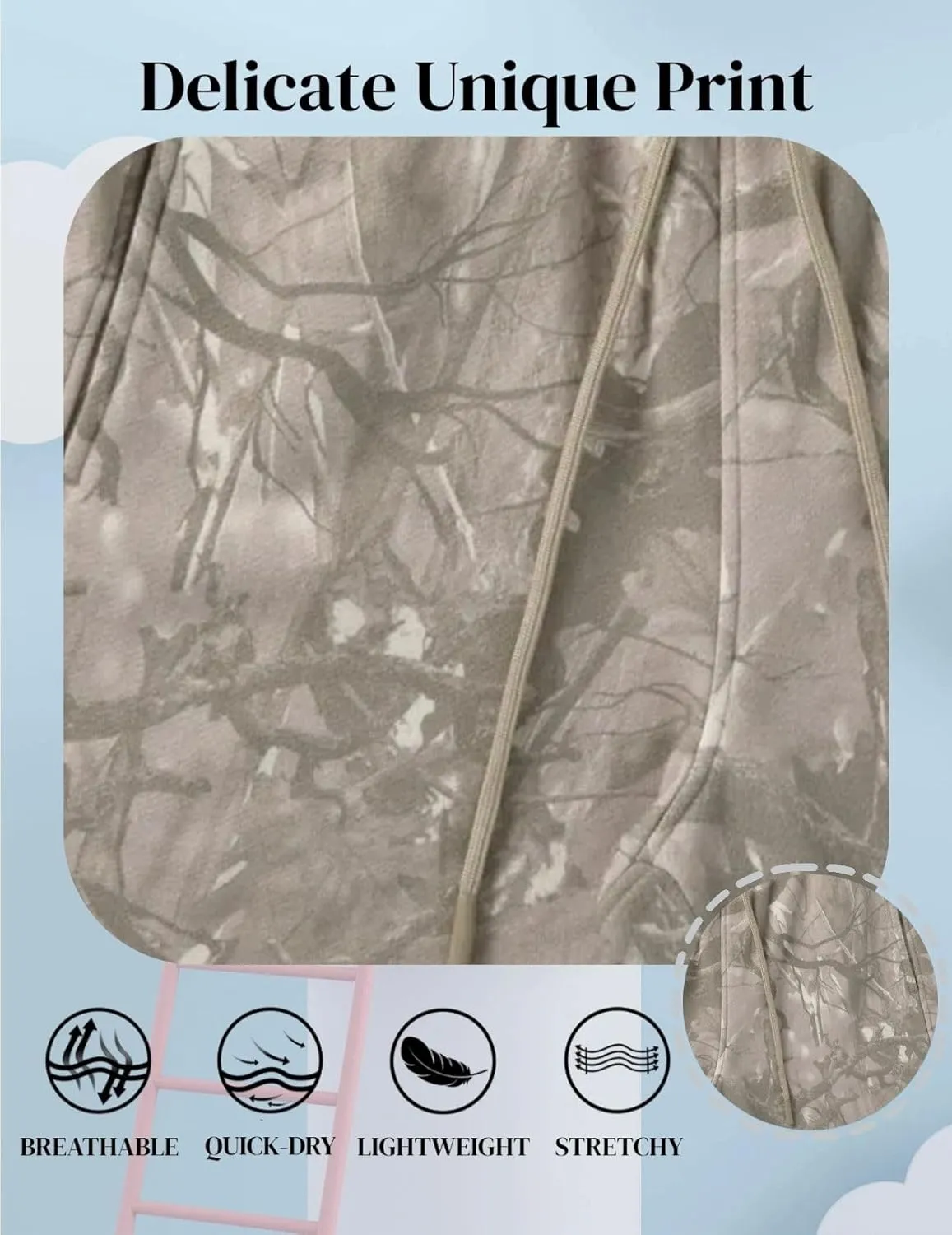 Men's Tree Camo Basketball Shorts - Quick-Dry Lightweight Mesh Workout Shorts, Breathable Athletic Shorts for Running & Gym