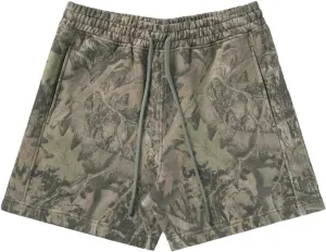 Men's Tree Camo Basketball Shorts - Quick-Dry Lightweight Mesh Workout Shorts, Breathable Athletic Shorts for Running & Gym