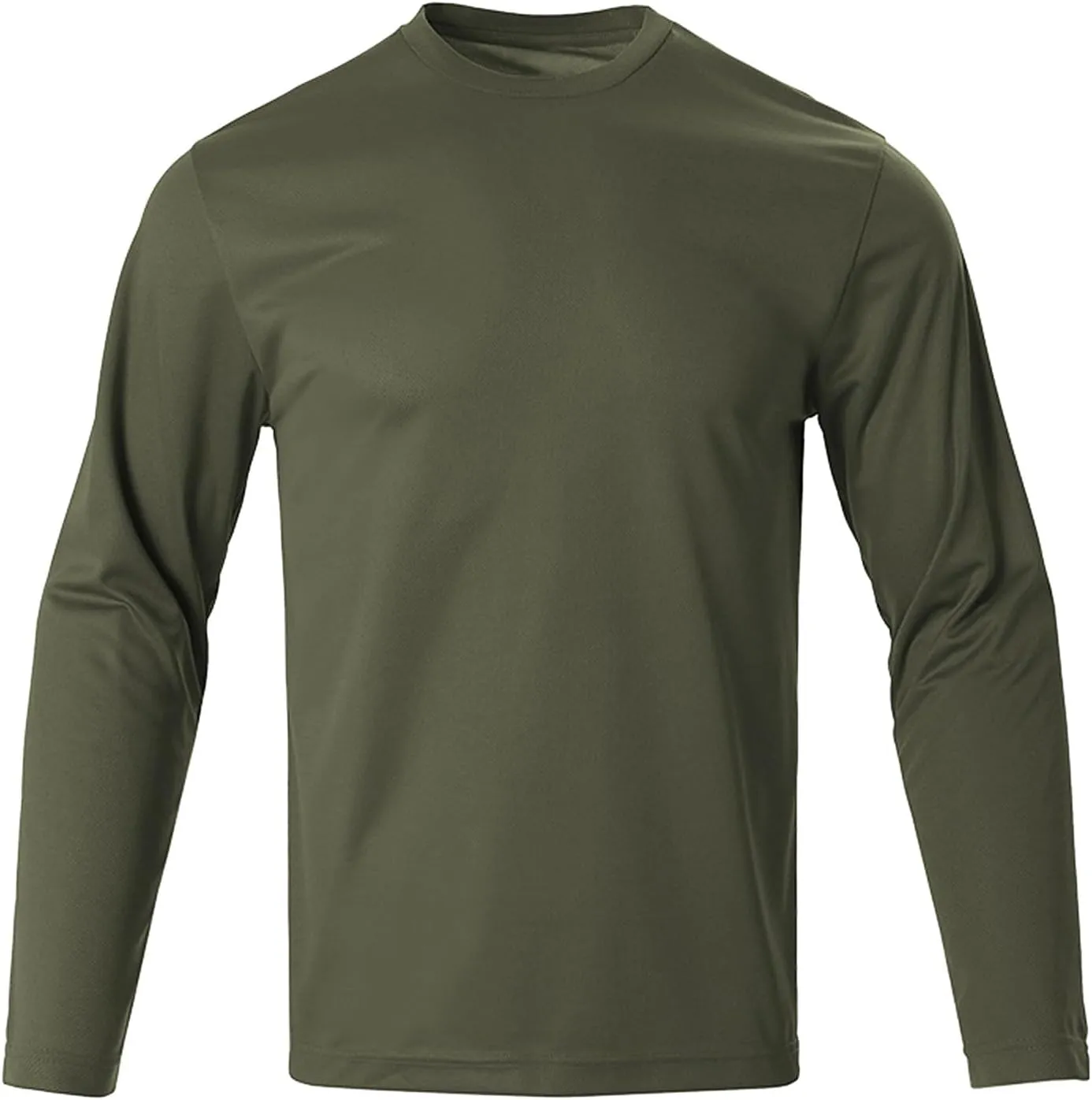 Men's UPF 50  Long Sleeve Sun Shirt UV Protection Hiking Fishing Shirts Lightweight Mesh Quick Dry Running Swim Shirt