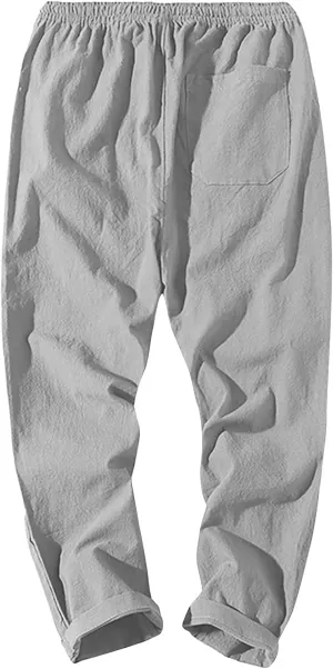 Men's Work Pants Joggers Pants with Deep Pockets in Loose-Fit Style Baggy Cargo Pants, M-5XL