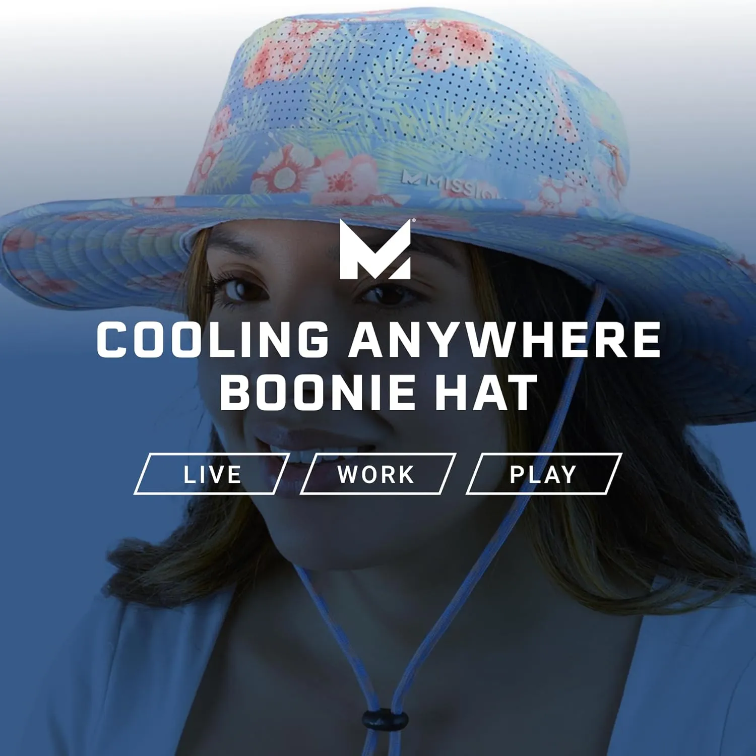 MISSION Cooling Anywhere Wide Brim Bucket Hat