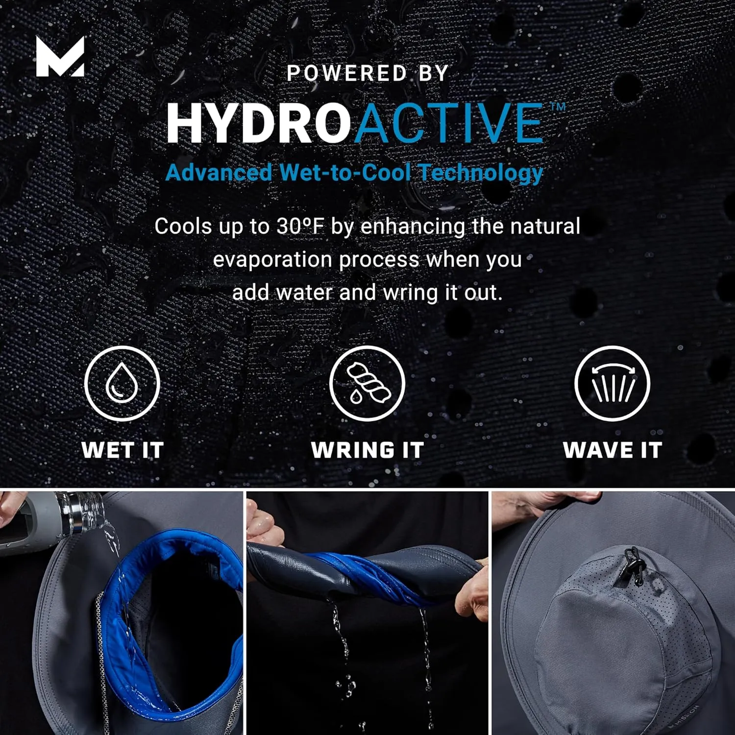 MISSION Cooling Anywhere Wide Brim Bucket Hat
