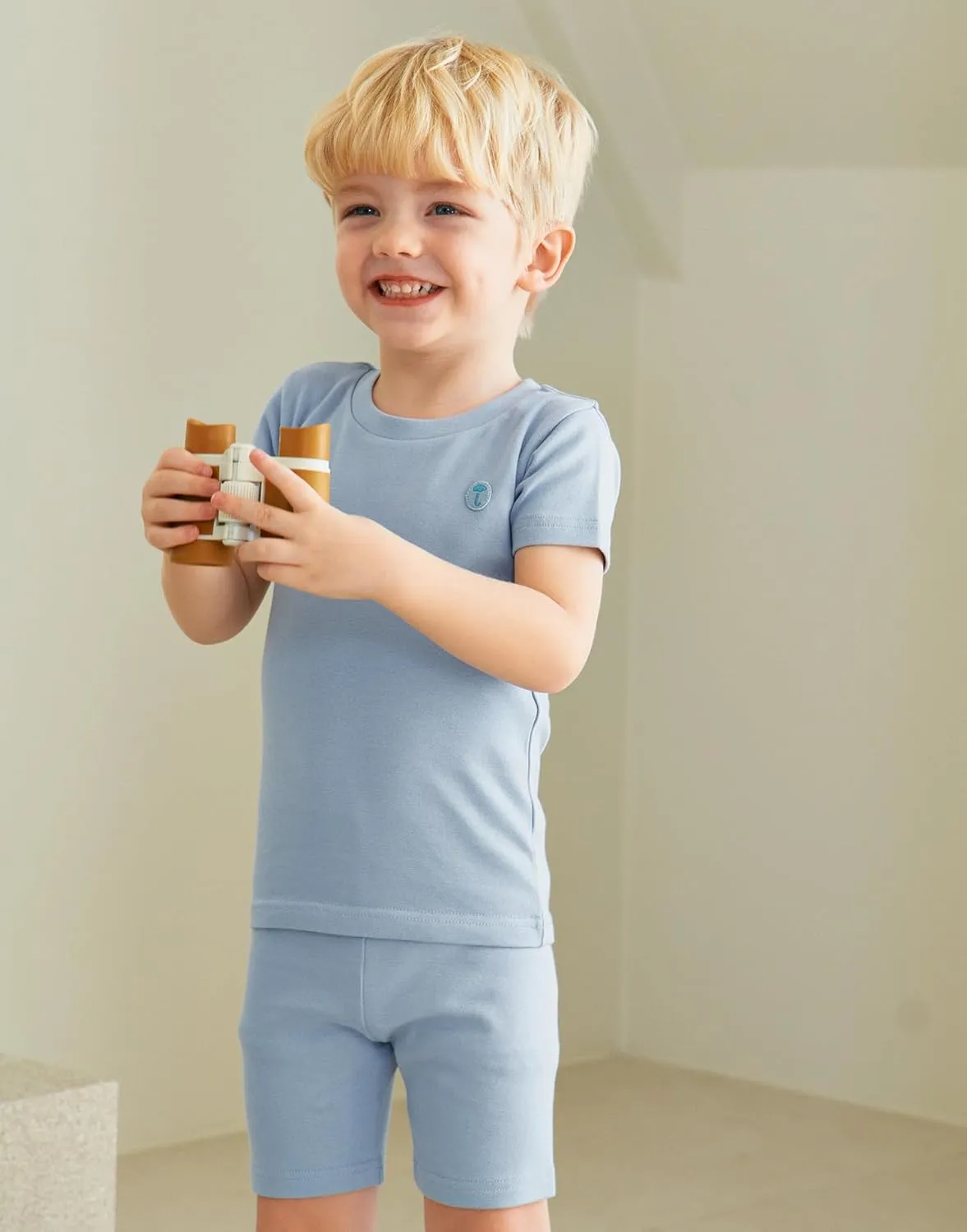 moimoln 6M-8Y Soft Cotton Modal Baby Toddler Pajamas Boys Girls Snug fit Pjs Daily Short Summer Flower Character