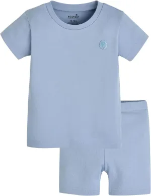 moimoln 6M-8Y Soft Cotton Modal Baby Toddler Pajamas Boys Girls Snug fit Pjs Daily Short Summer Flower Character