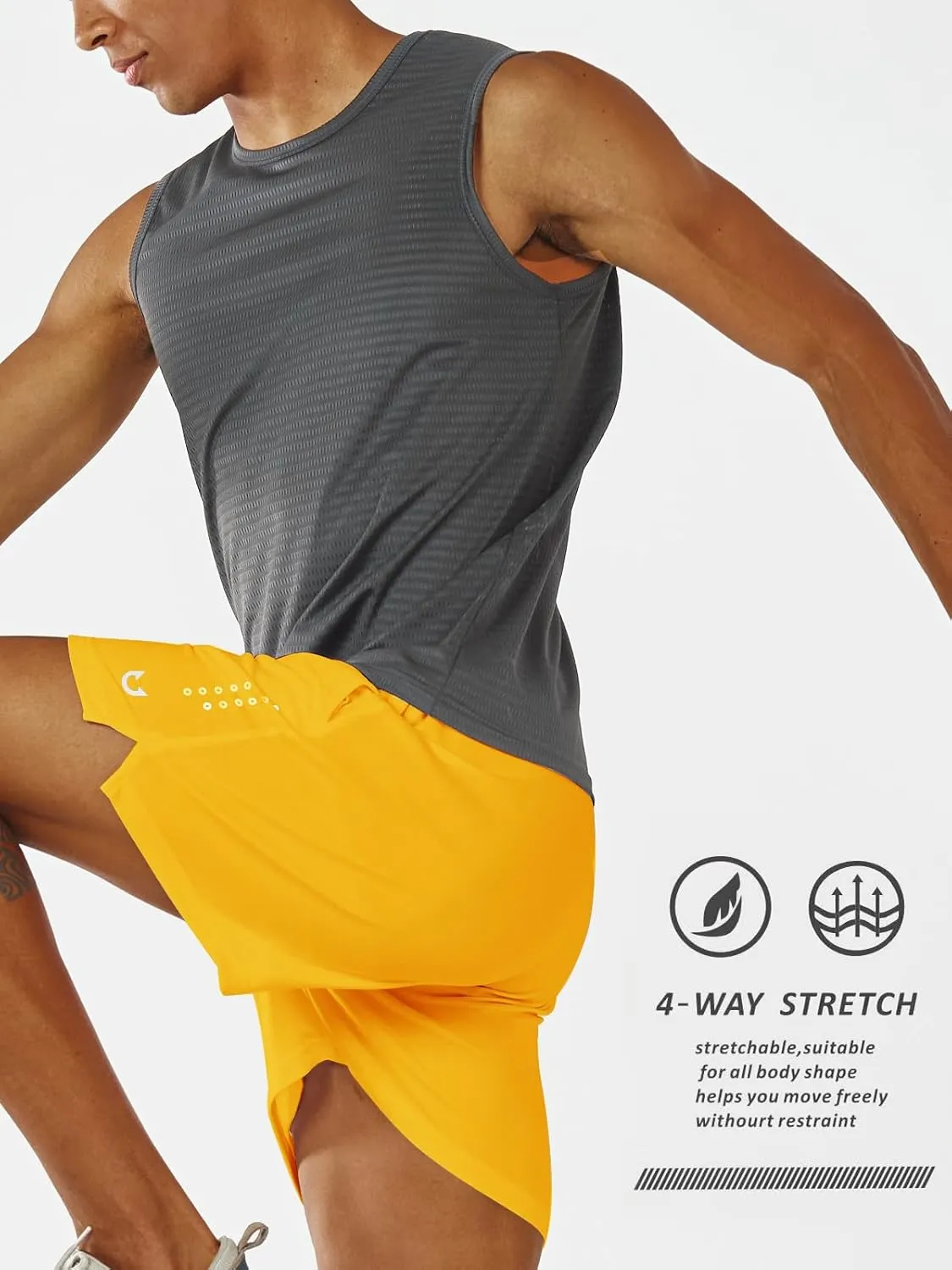 NORTHYARD Men's 5"/7"/10" Athletic Basketball Shorts Workout Gym Quick Dry Shorts Lightweight Mesh Running Shorts Tennis