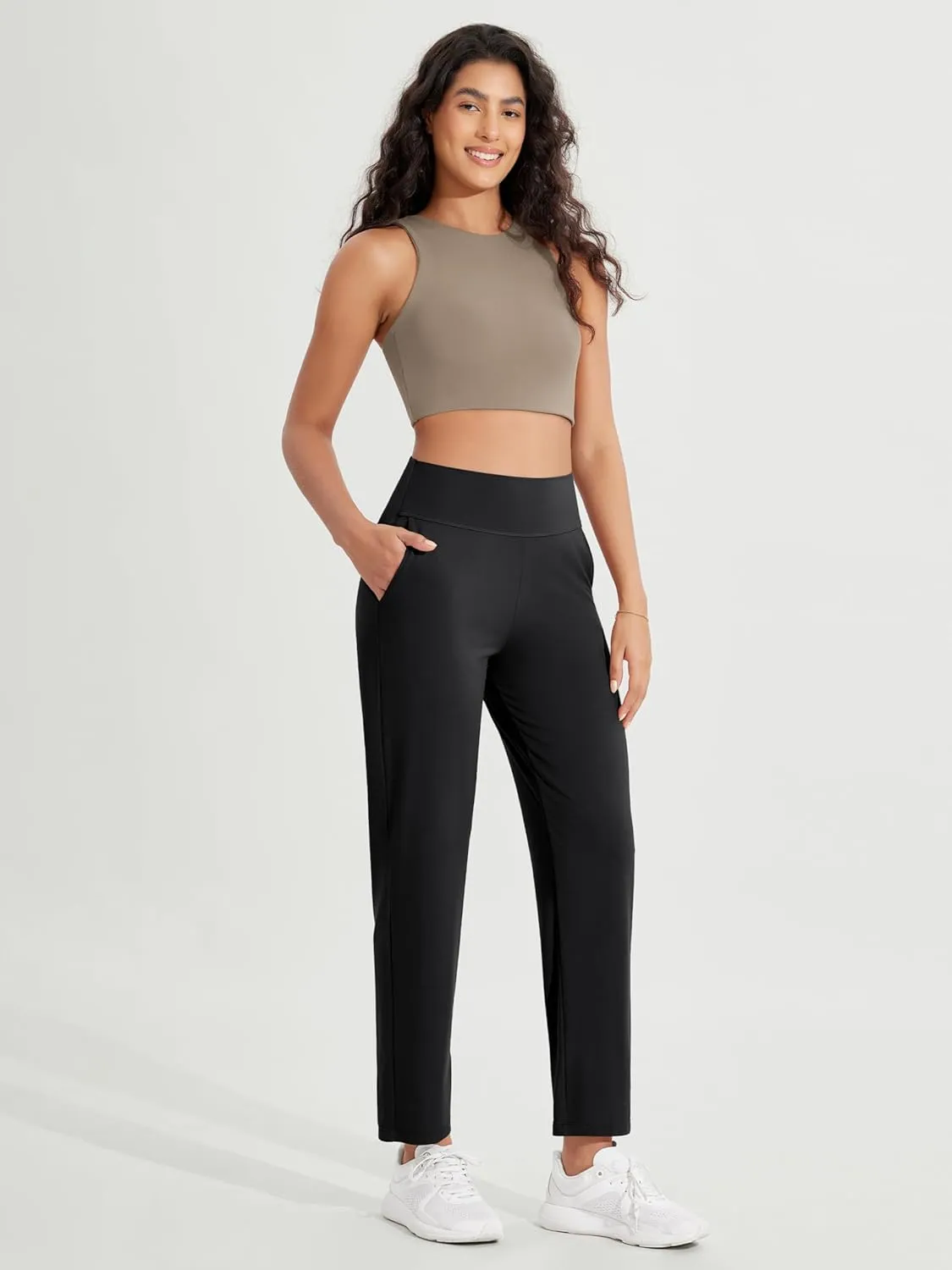 ODODOS Cloud Feeling Jogger Pants with Pockets for Women High Waist Sweatpants Casual Lounge Ankle Pants