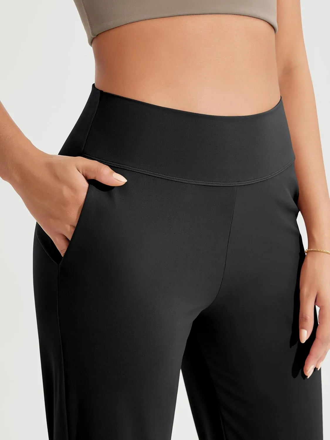 ODODOS Cloud Feeling Jogger Pants with Pockets for Women High Waist Sweatpants Casual Lounge Ankle Pants