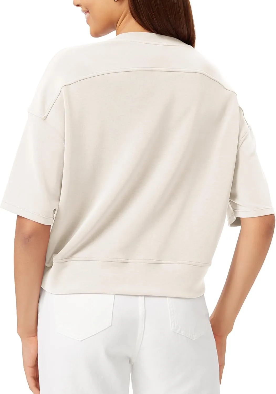 ODODOS Modal Soft Short Sleeve T-Shirts for Women Oversized Crew Neck Tee Relaxed Pullover Tops