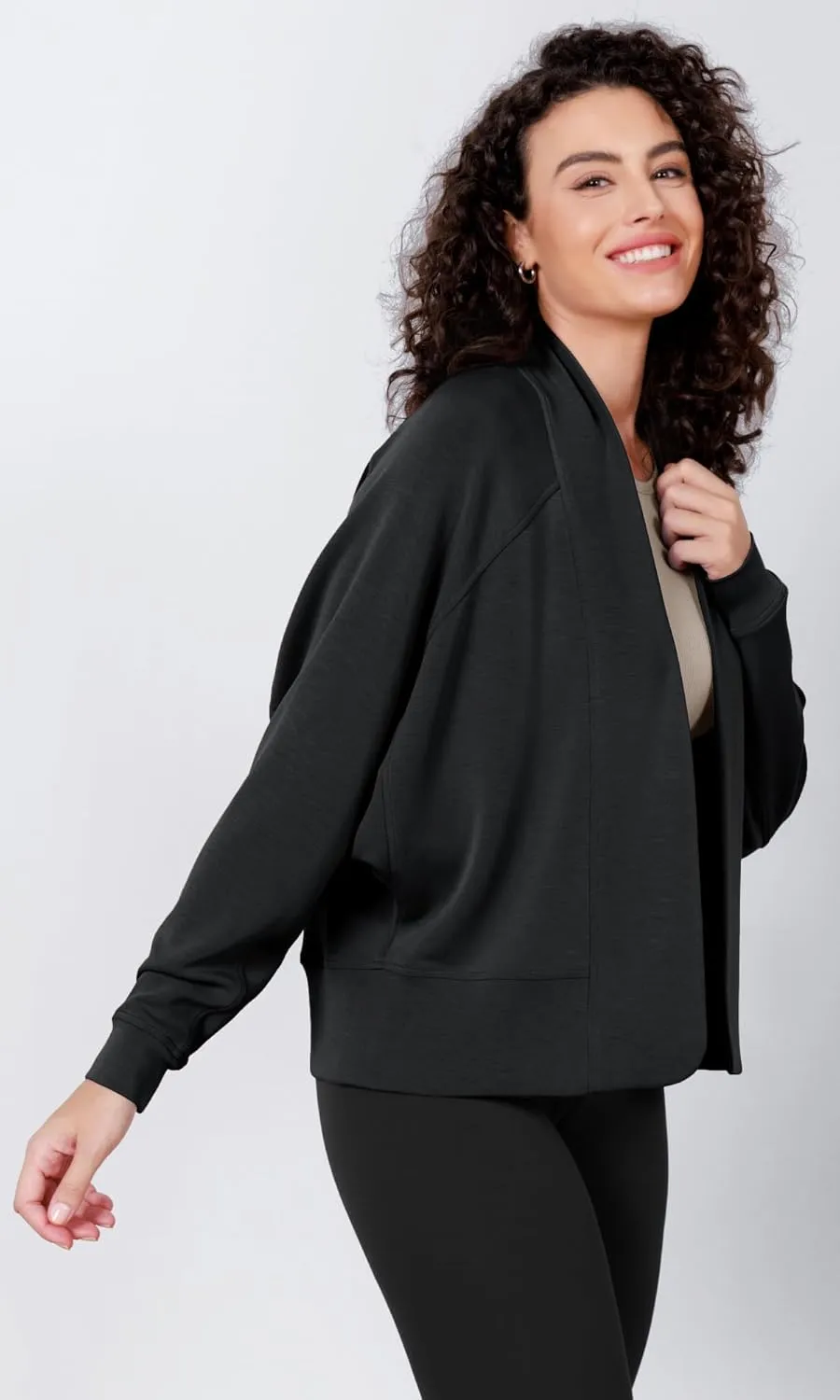ODODOS Women's Modal Soft Open Front Cardigans Long Sleeve Casual Wrap Outwear