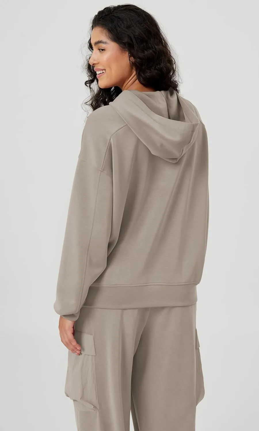 ODODOS Women's Modal Soft Oversized Hoodies Long Sleeve Hooded Sweatshirts Pullover Top with Kangaroo Pocket