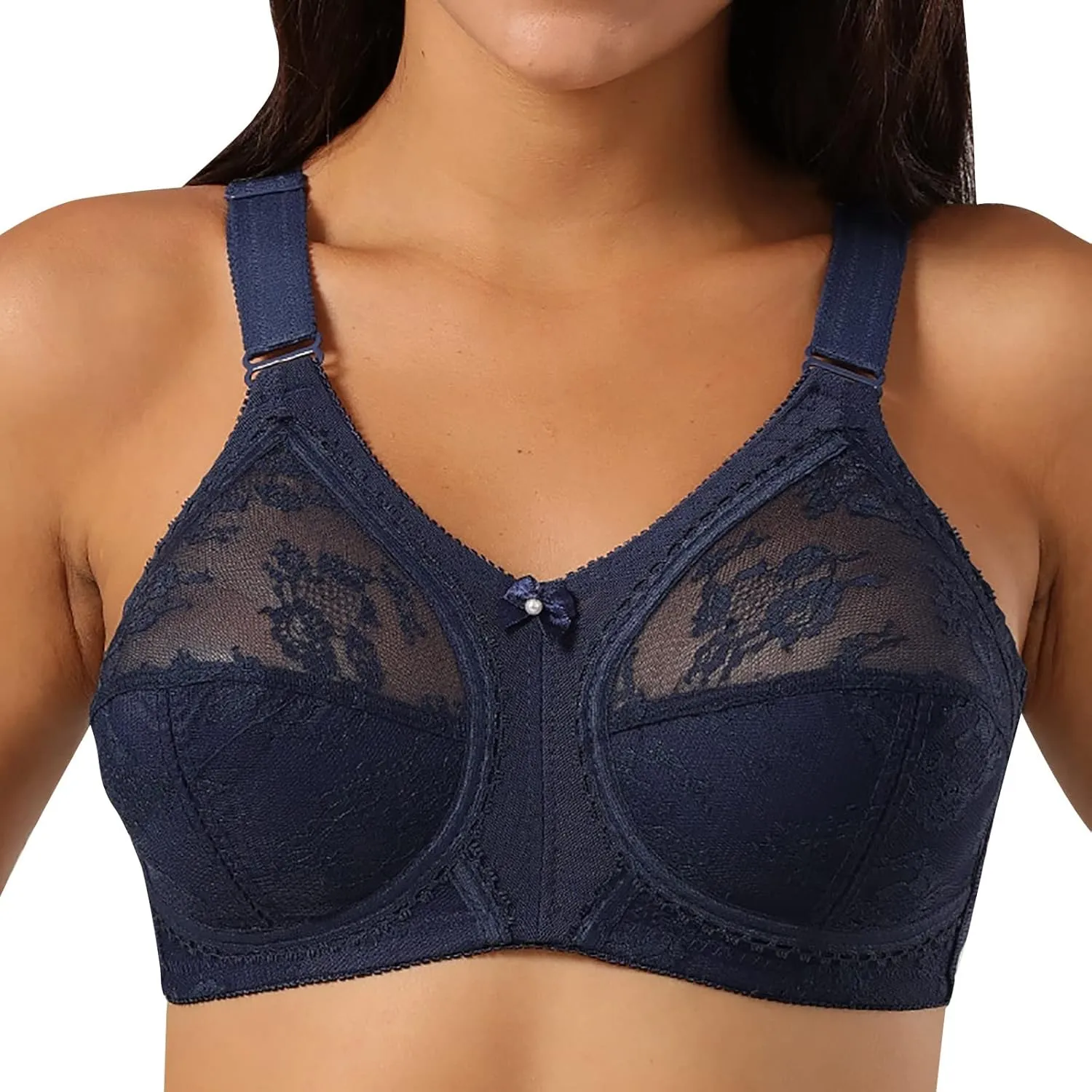 Pack Bras for Women Cup Sponge Sexy Lace Clear Inner Bra Sports