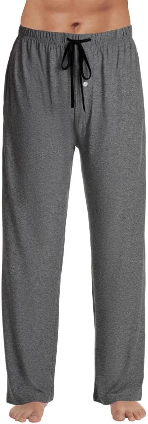 Pajama Pants for Men Buffalo Plaid Soft Lounge Bottoms Casual Stretch Wide Leg Pants Baggy Lightweight Comfy Sleepwear