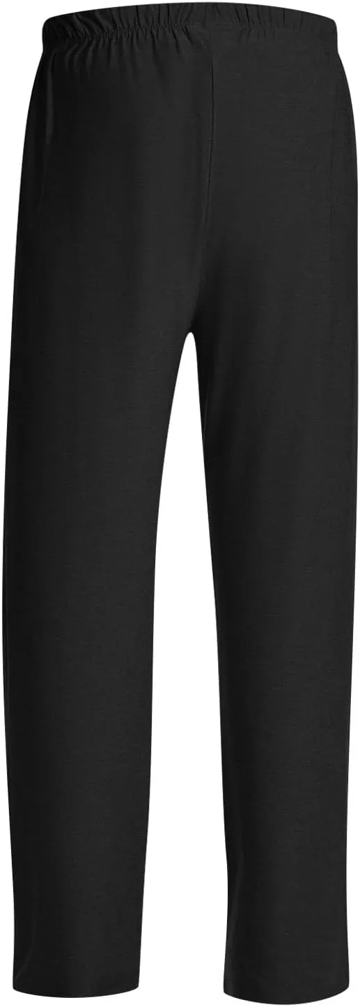 Pajama Pants for Men Buffalo Plaid Soft Lounge Bottoms Casual Stretch Wide Leg Pants Baggy Lightweight Comfy Sleepwear
