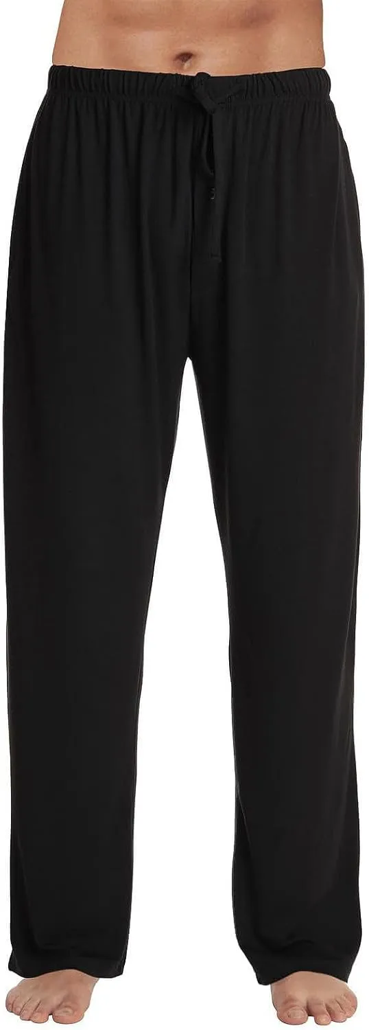 Pajama Pants for Men Buffalo Plaid Soft Lounge Bottoms Casual Stretch Wide Leg Pants Baggy Lightweight Comfy Sleepwear