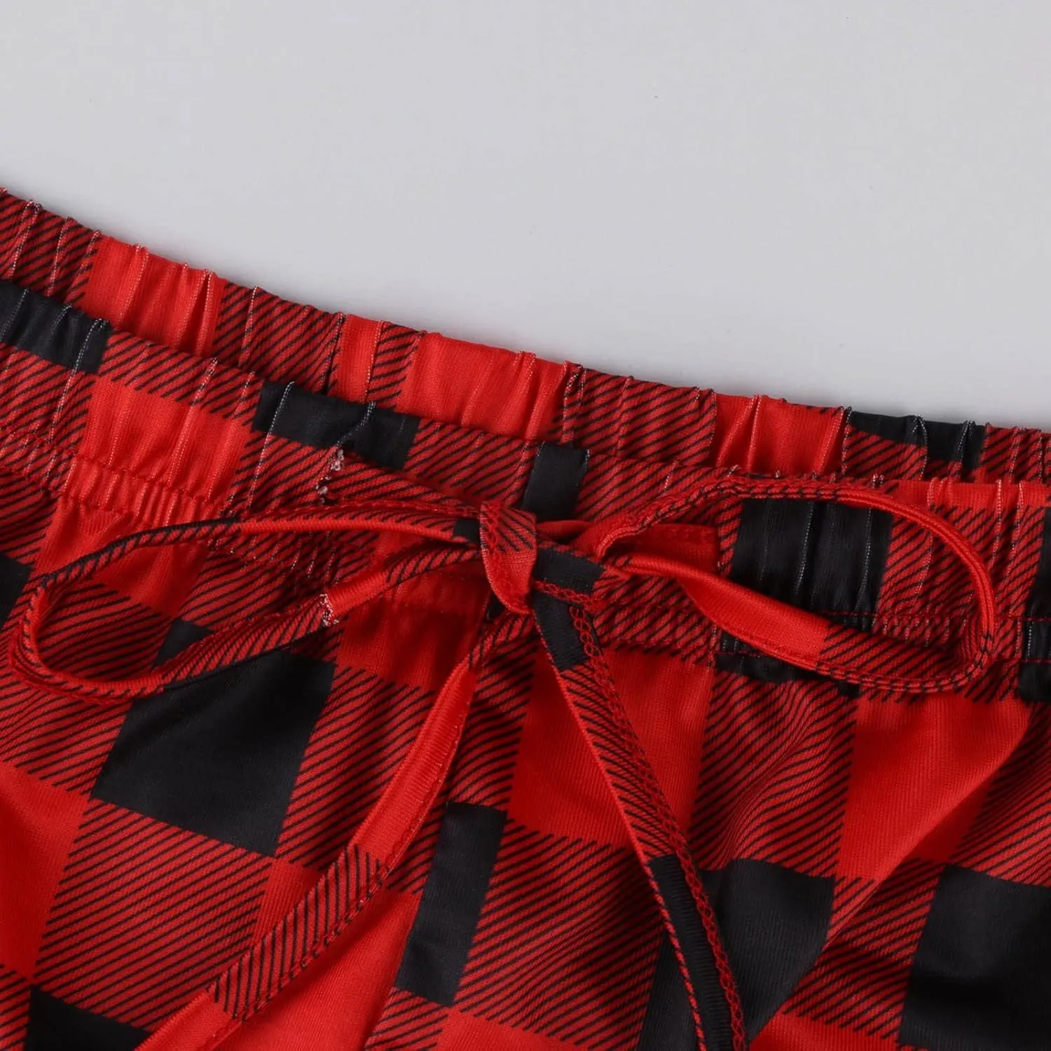 Plaid Pajama Pants Women Stretch Comfy Lounge Pants Drawstring Lounge Striped Pajama Bottoms with Pockets