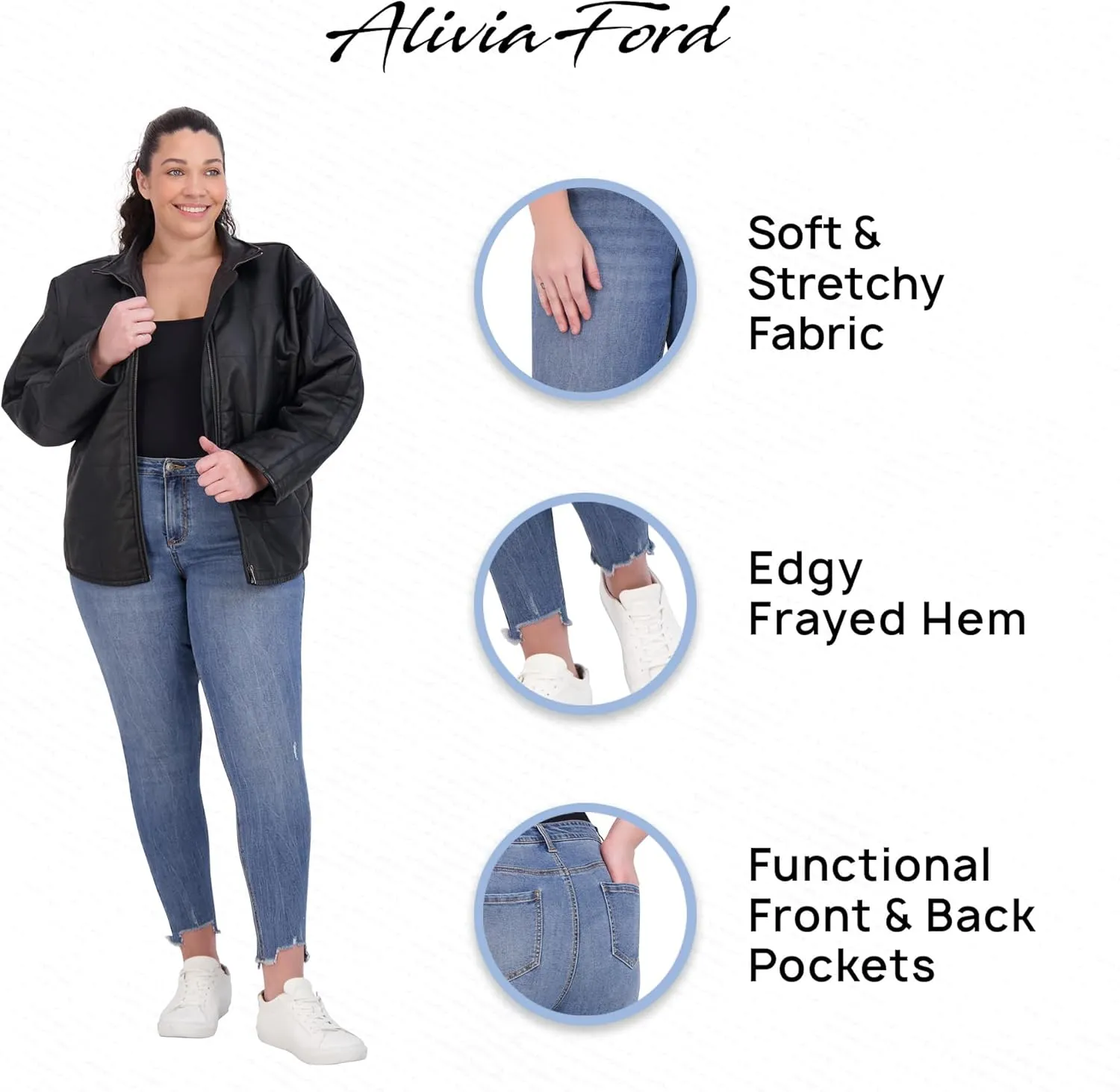 Plus Size Jeans for Women  High Waisted Skinny Jeans for Women  29