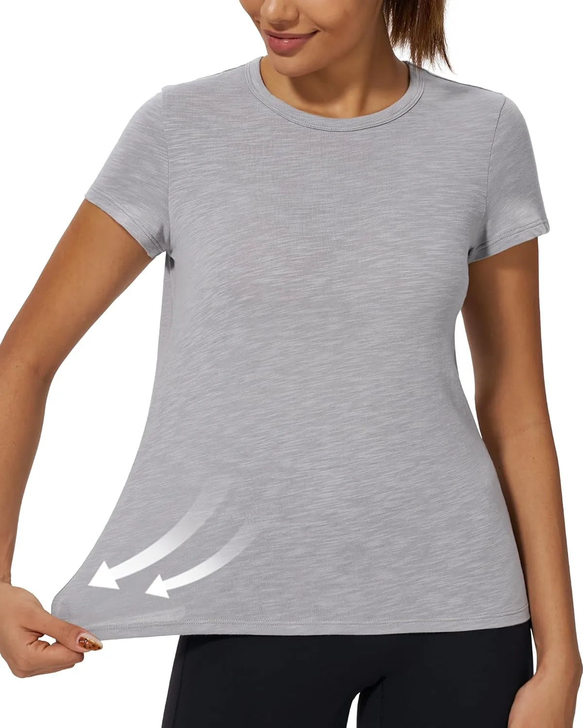 Stelle Womens Modal Soft Crewneck Short Sleeve T Shirts Summer Casual Basic Tops Tees