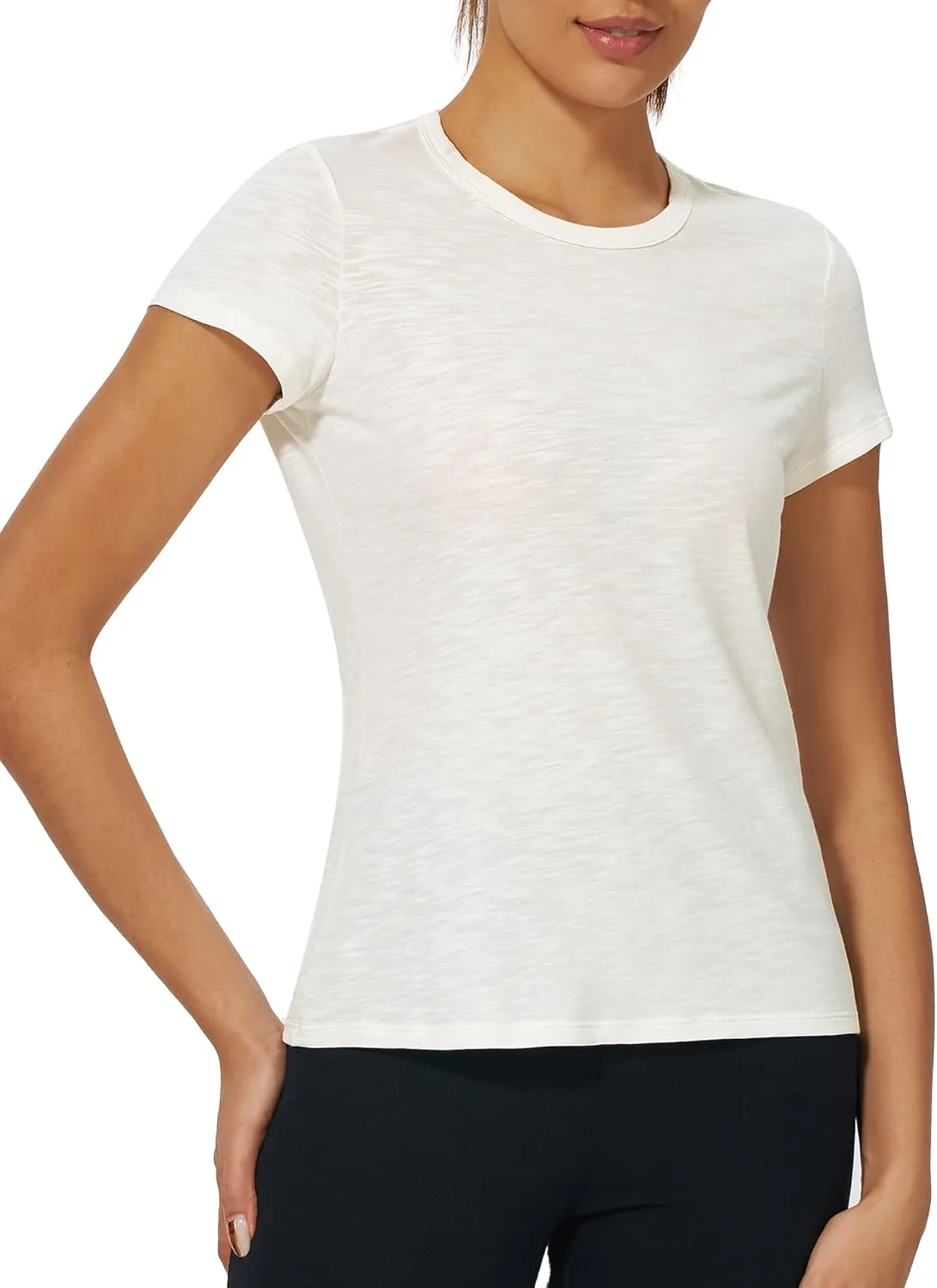Stelle Womens Modal Soft Crewneck Short Sleeve T Shirts Summer Casual Basic Tops Tees