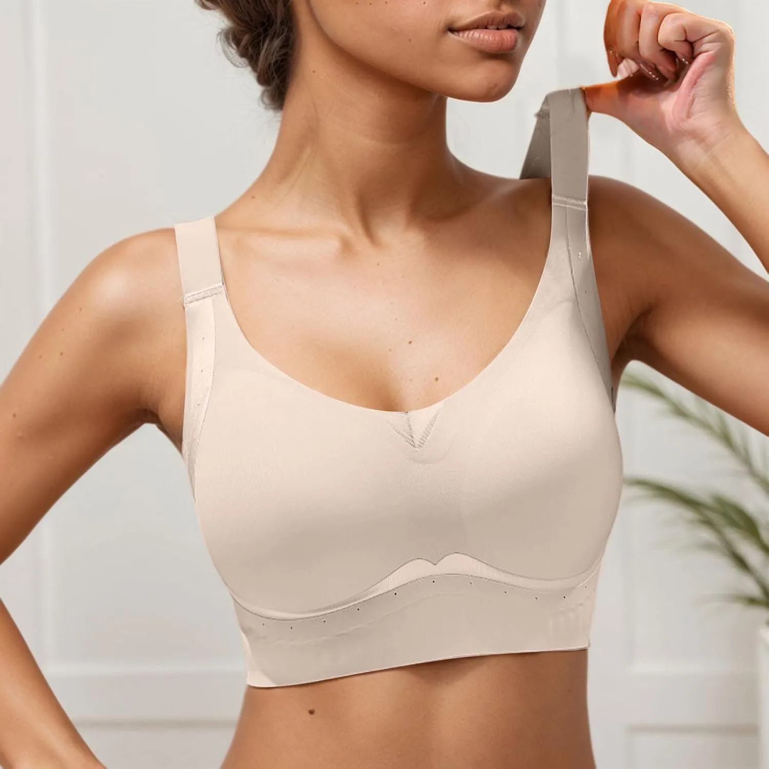 Strong Support Sports Bras for Women Stretch Sleep Bra Comfort Compression Lift Up Air
