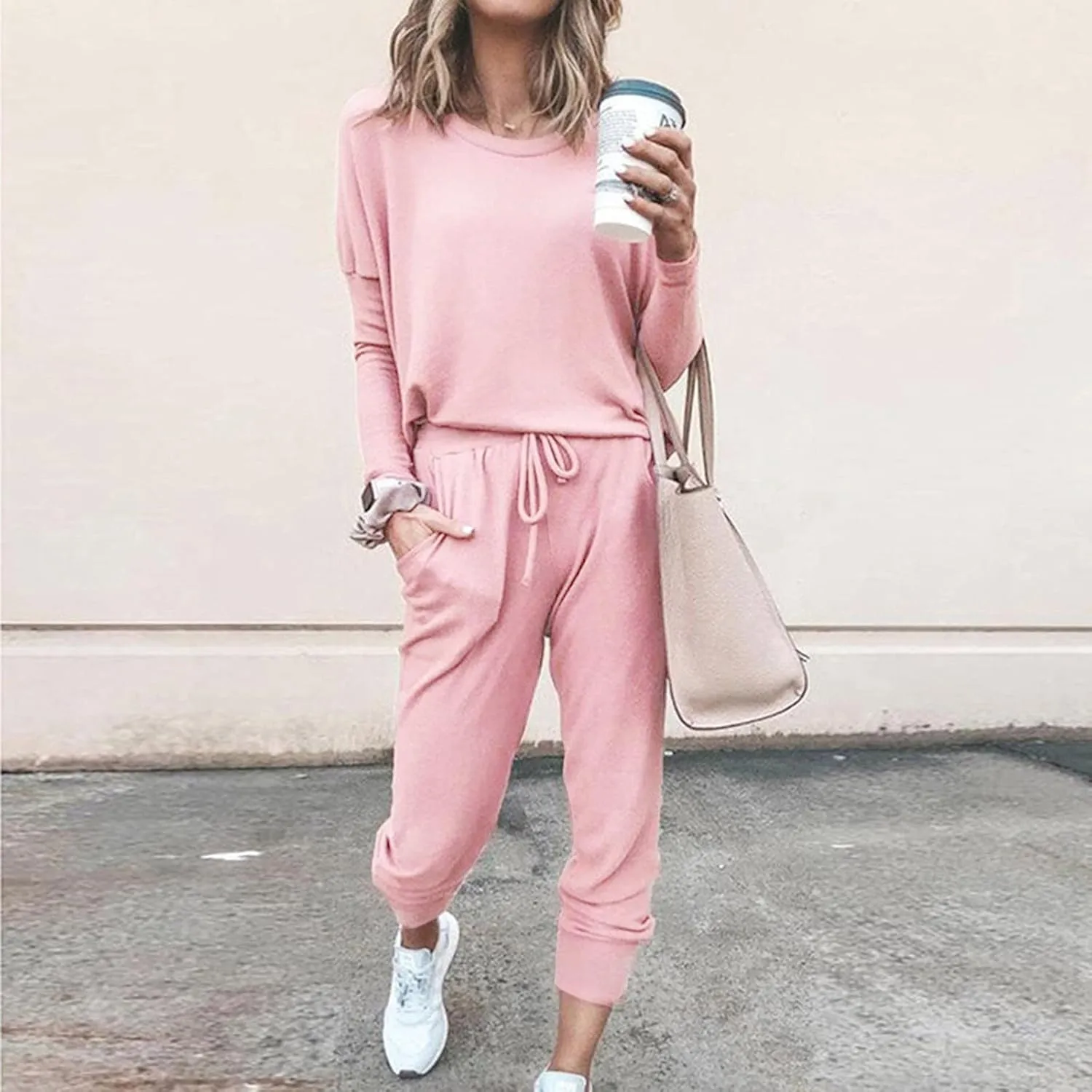 Sweat Suits for Women Set Loungewear Jogger Two Piece Outfit Set 2 Piece Tracksuits Casual Long Pant Set With Pockets