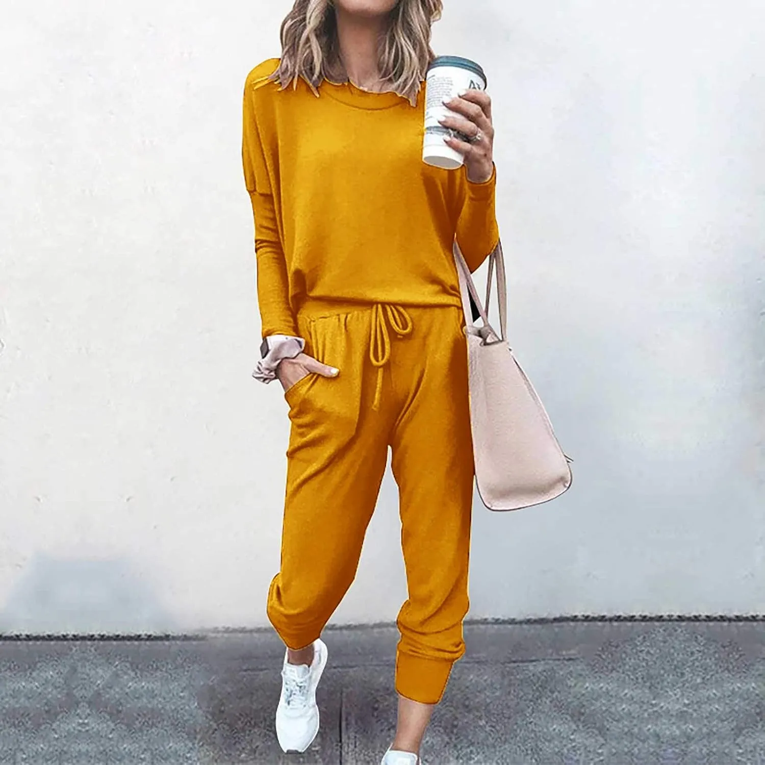 Sweat Suits for Women Set Loungewear Jogger Two Piece Outfit Set 2 Piece Tracksuits Casual Long Pant Set With Pockets