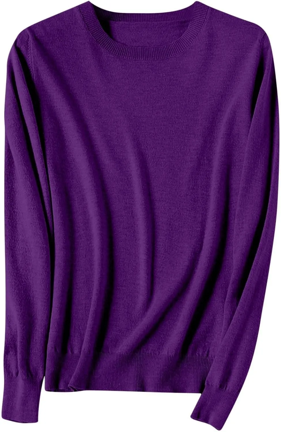 Sweaters for Women Winter Long Sleeve Round Neck Sweater Casual Soft Knit Pullover Basic Jumper Tops Fall Outfits