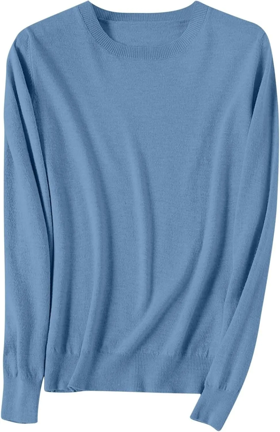 Sweaters for Women Winter Long Sleeve Round Neck Sweater Casual Soft Knit Pullover Basic Jumper Tops Fall Outfits
