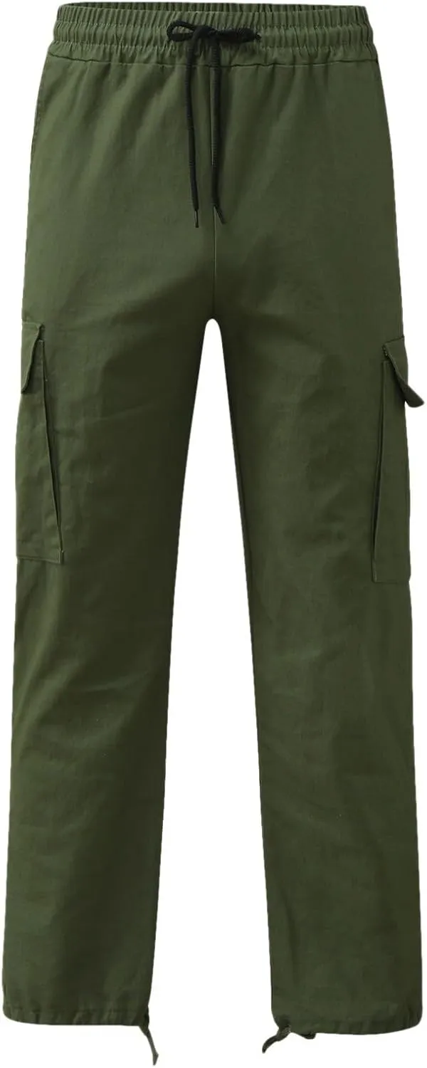 Tactical Pants for Men, Cargo Hiking Pants Multi Pockets Relaxed Fit Stretch Quick Dry Work Trousers Flexible Joggers