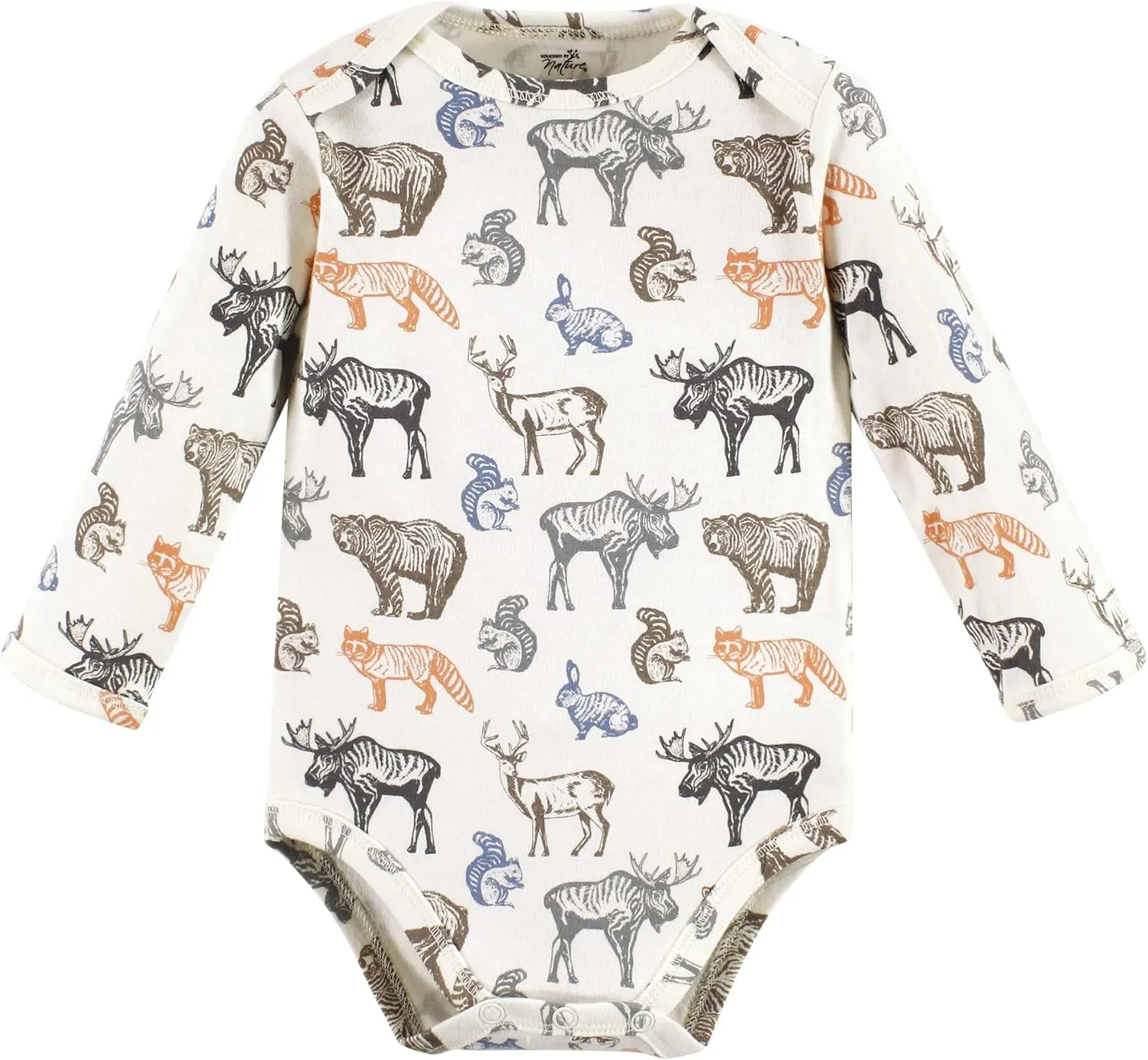 Touched by Nature unisex-baby Organic Cotton Long-sleeve Bodysuits