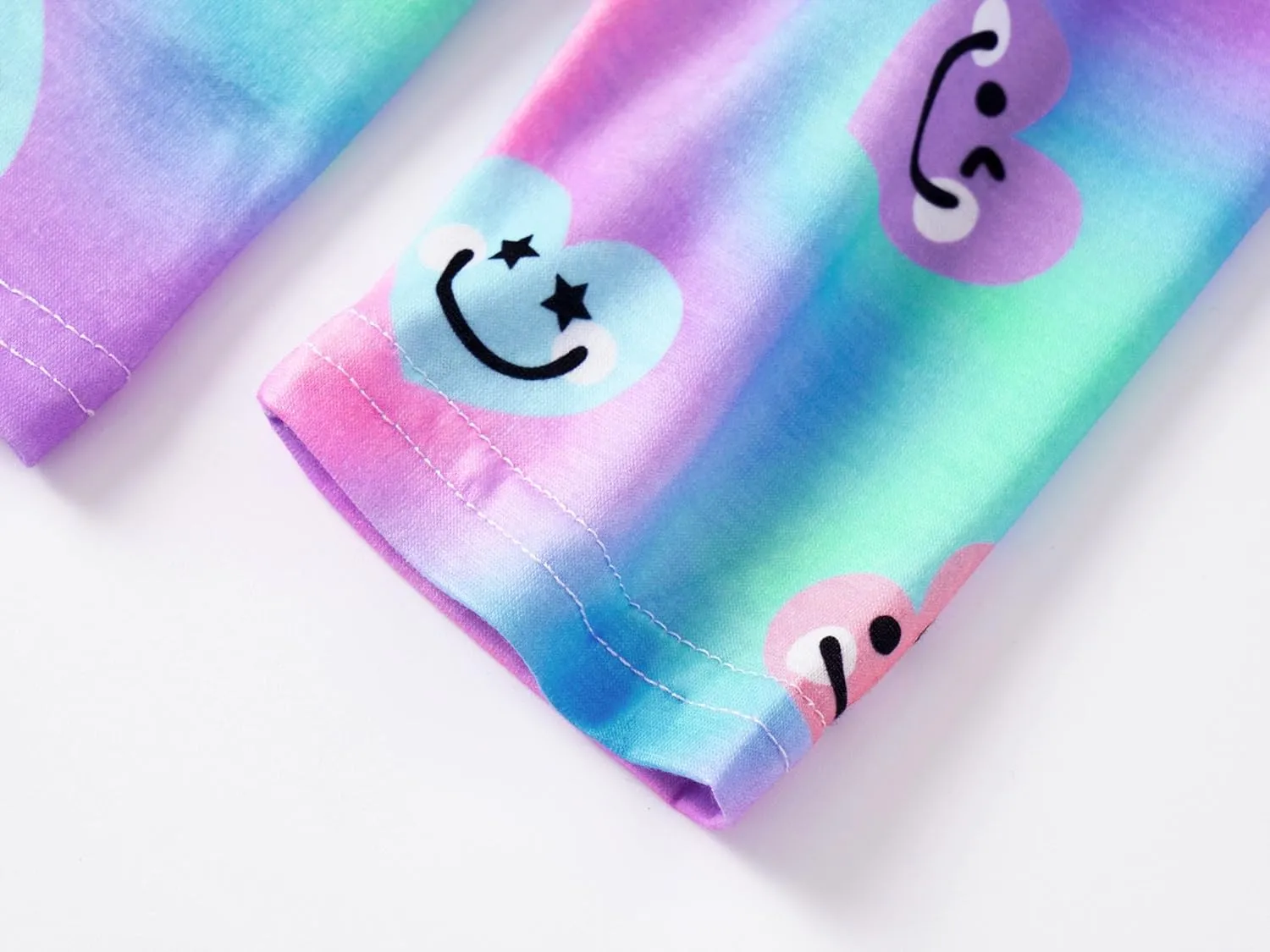 Trendy Tie Dye Spiral Pajamas for Girls 2-Piece Soft Long Sleeve & Pants PJ Set Jammies Size 6-18
