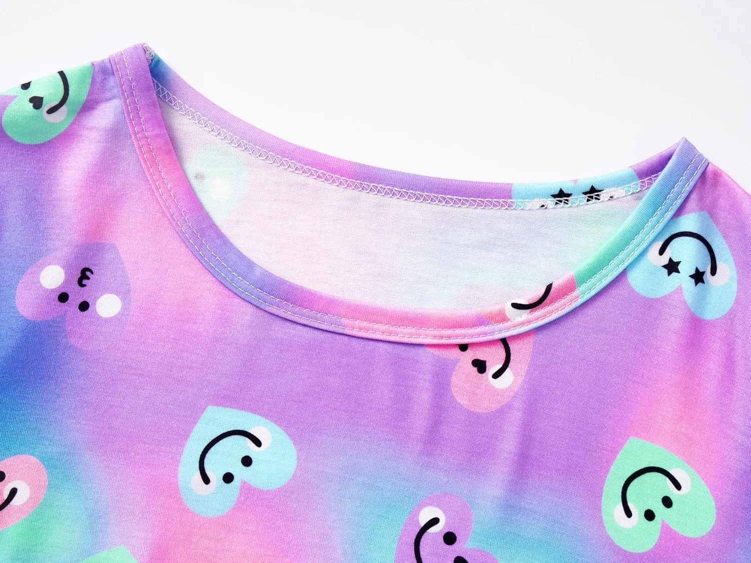 Trendy Tie Dye Spiral Pajamas for Girls 2-Piece Soft Long Sleeve & Pants PJ Set Jammies Size 6-18