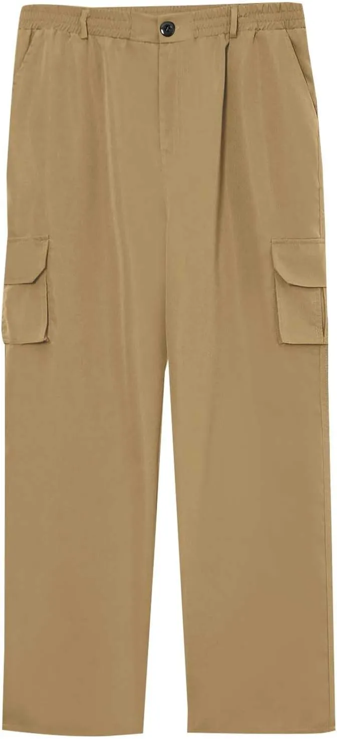 Trousers for Men Work Pants for Men Water Resistant Training Quick Dry Cool with Multi Pocket Biking Convertible