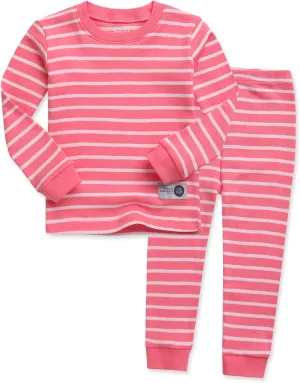 VAENAIT BABY 12M-12Y Kids Boys Girls Unisex Toddler Colorful Stripe/Simple Holiday Sleepwear Pajama 2pcs Set