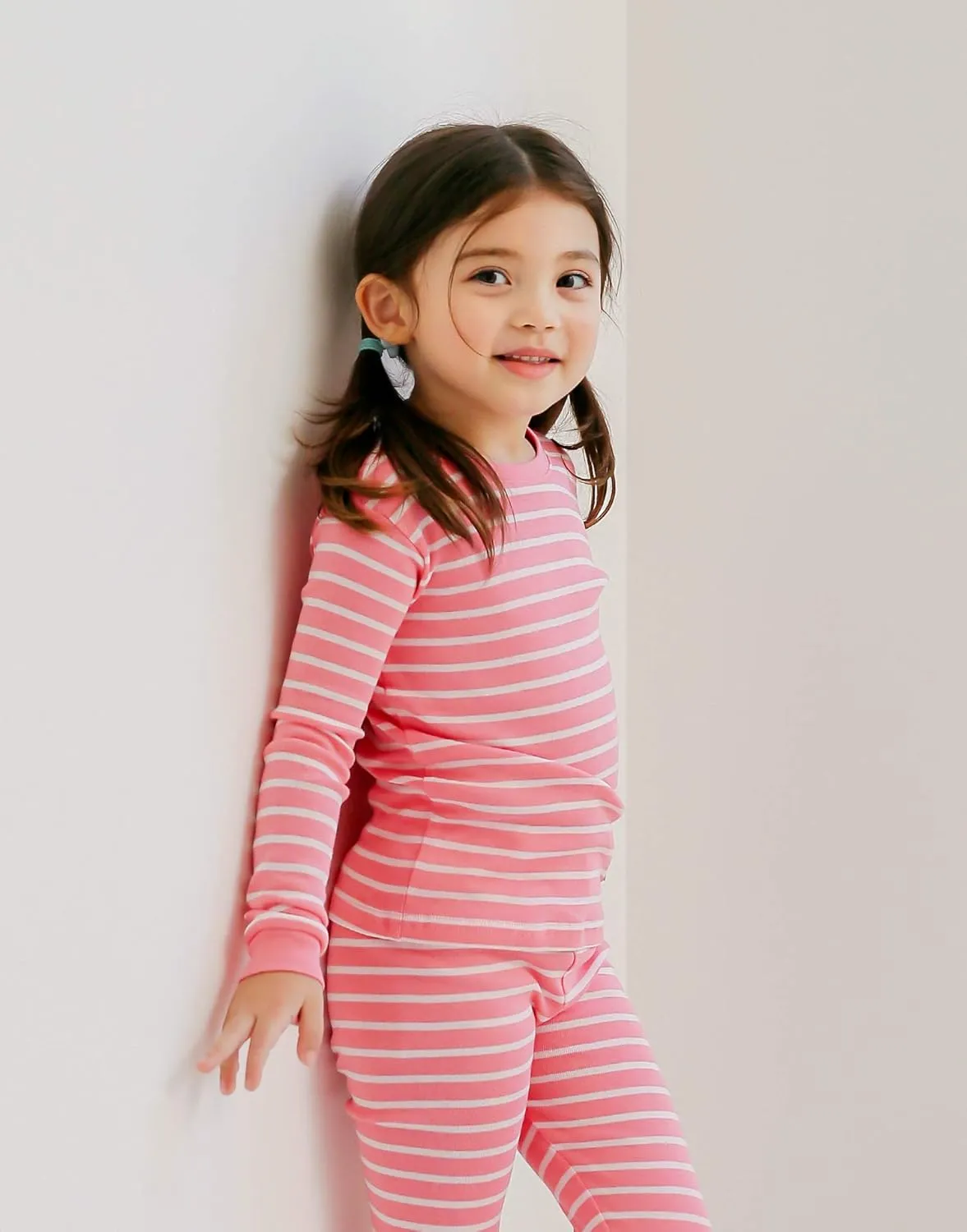 VAENAIT BABY 12M-12Y Kids Boys Girls Unisex Toddler Colorful Stripe/Simple Holiday Sleepwear Pajama 2pcs Set