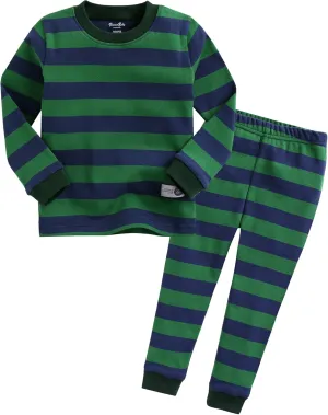 VAENAIT BABY 12M-12Y Kids Boys Girls Unisex Toddler Colorful Stripe/Simple Holiday Sleepwear Pajama 2pcs Set