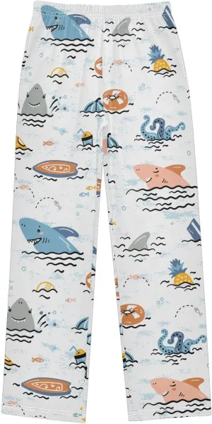 visesunny Joggers Pants for Boys Sweatpants Elastic Waist Animal Printed Long Bottoms Athletic Trousers with Pocket Size S-XL