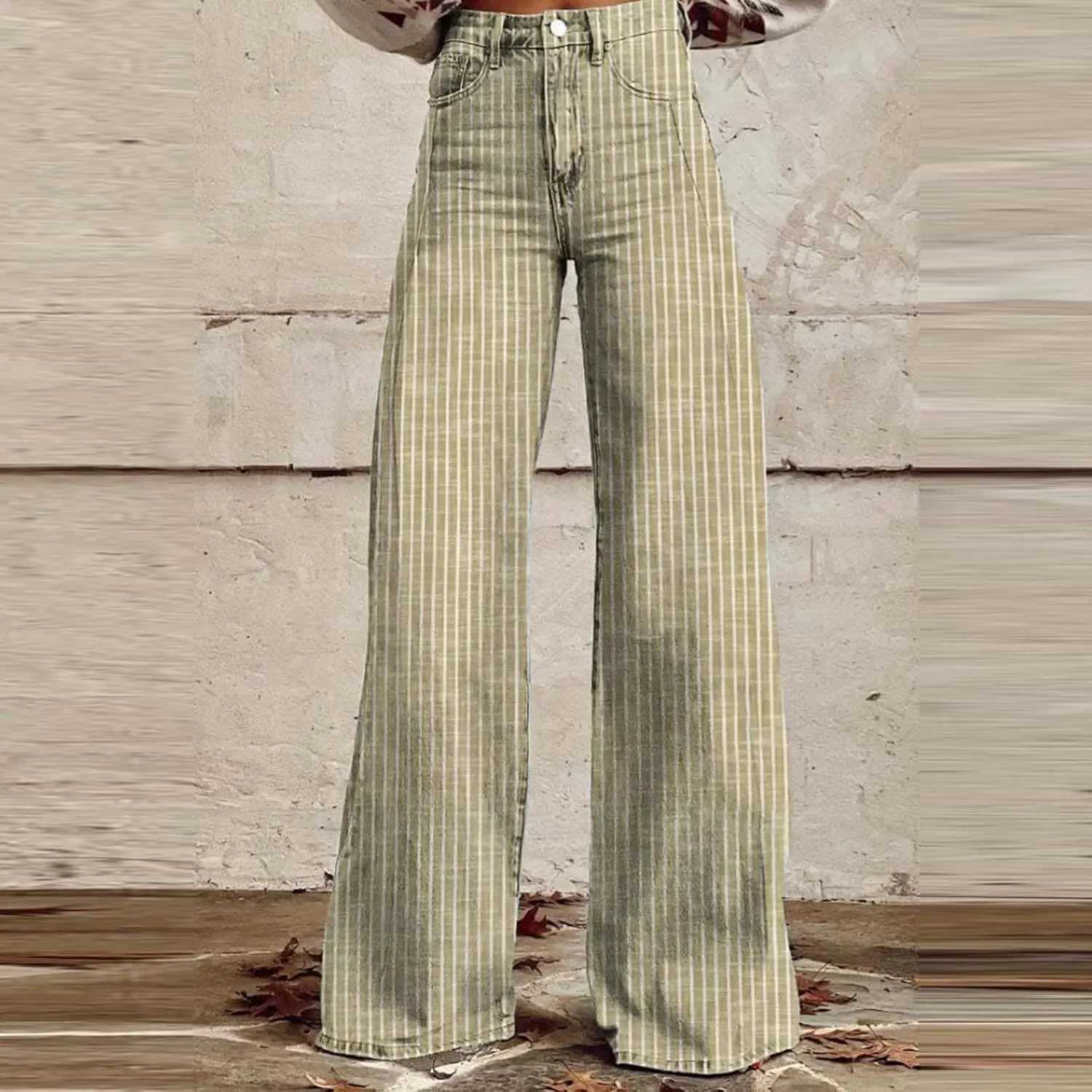 Wide Leg Jeans for Women, Chic Trendy Lightweight Loose Casual Soft Women's Trousers