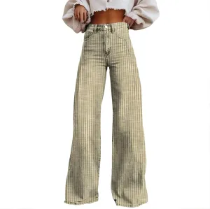 Wide Leg Jeans for Women, Chic Trendy Lightweight Loose Casual Soft Women's Trousers