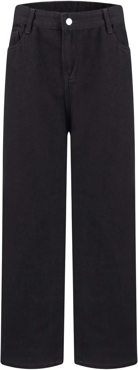 Wide Leg Jeans for Women Fashion Baggy Boyfriends Jeans High Waist Y2k Cargo Pants Vintage Denim Trousers